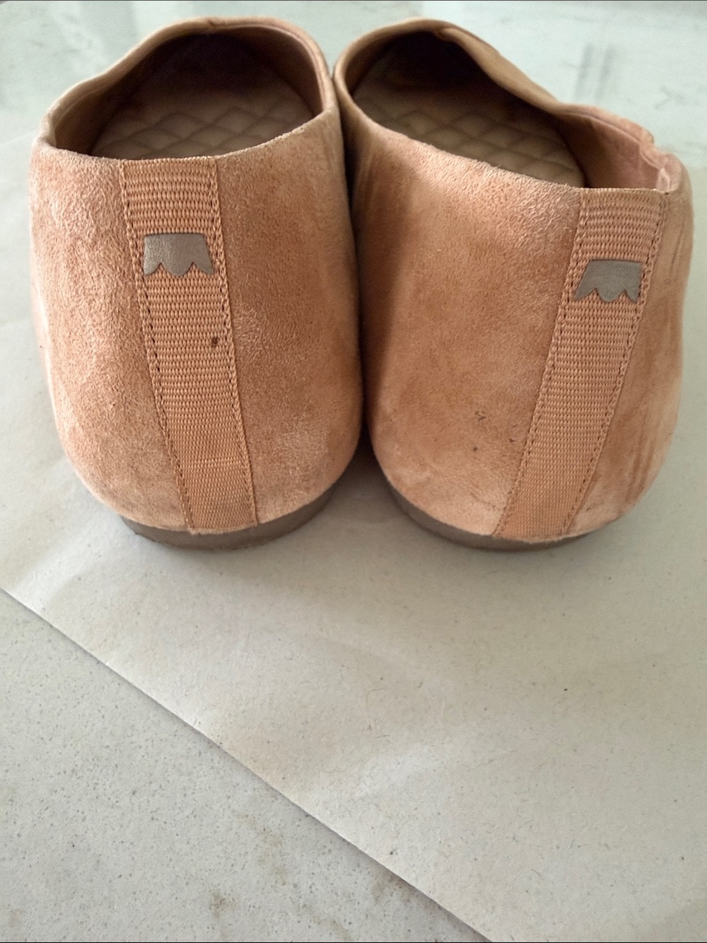 Birdies Suede Pointed Flats in Tan - Picture 4 of 4